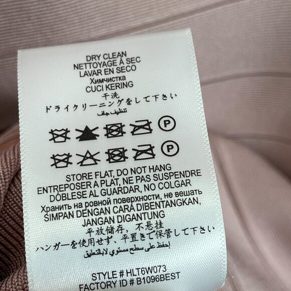 Herve Leger Womens Large Off Shoulder Bandage Dress Blush Pink Cocktail Party - Picture 12 of 12